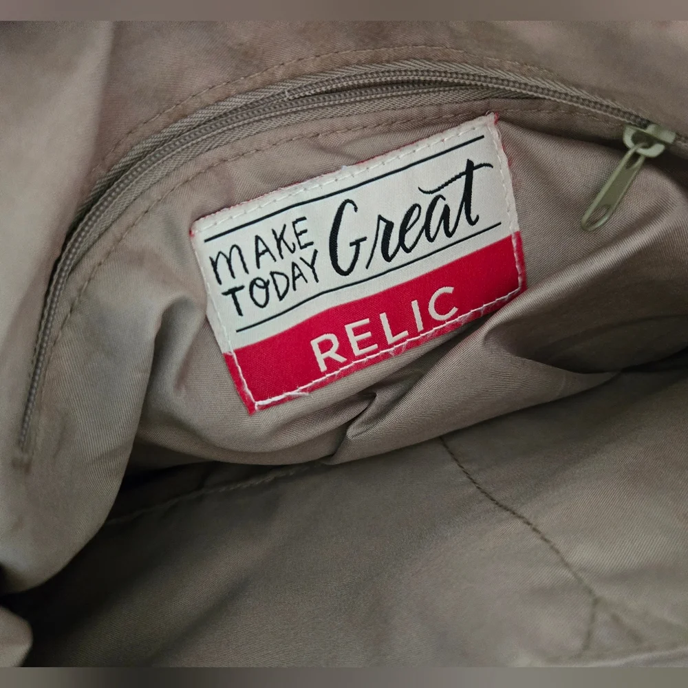 Relic Women's Tan and Black Crossbody Bag Casual - Picture 9 of 9